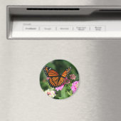 Monarch Butterfly op Lantana Flower Magneet (Insitu (Vaatwasser))