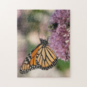Monarch Butterfly op Native Wildflower Natuur Legpuzzel (Verticaal)