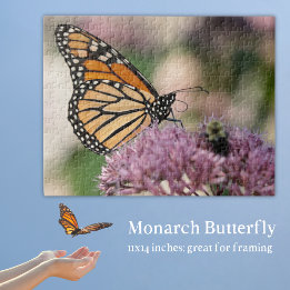 Monarch Butterfly op Native Wildflower Natuur Legpuzzel
