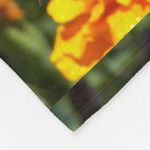 Monarch Butterfly op roze marigolfbloem Fleece Deken (Hoek)