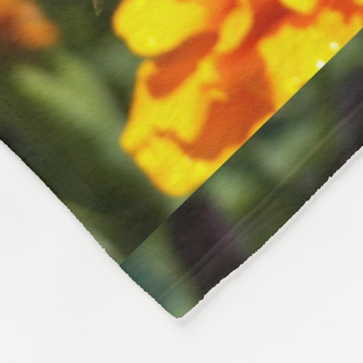 Monarch Butterfly op roze marigolfbloem Fleece Deken (Hoek)