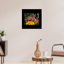 Monarch Butterfly op roze marigolfbloem