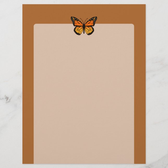 Monarch Butterfly op Sienna (Voorkant)
