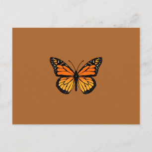 Monarch Butterfly op Sienna Briefkaart