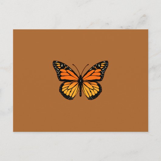 Monarch Butterfly op Sienna Briefkaart (Voorkant)