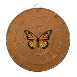 Monarch Butterfly op Sienna Dartbord