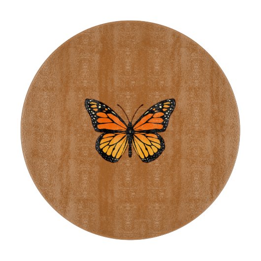 Monarch Butterfly op Sienna Snijplank (Voorkant)