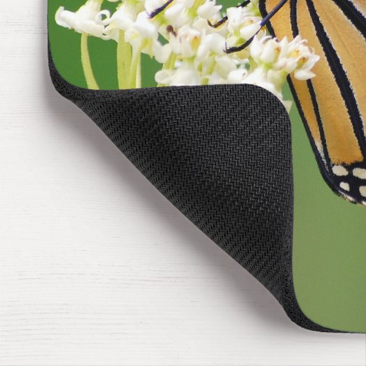 Monarch Butterfly op Swamp Milkweed Mousepad Muismat (Hoek)