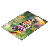 Monarch Butterfly op Verbena Blank Notitieboek (Linkerzijde)