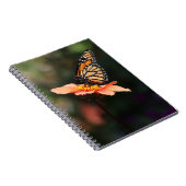 Monarch Butterfly op Verbena & Dahlia Notitieboek (Rechterzijde)