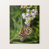 Monarch Butterfly op Wildbloemen Puzzle Legpuzzel (Verticaal)