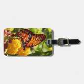 Monarch Butterfly op wilde bloemen, bagagelabel (Voorkant horizontaal)