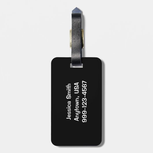 Monarch Butterfly op wilde bloemen, bagagelabel (Achterkant verticaal)