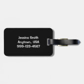 Monarch Butterfly op wilde bloemen, bagagelabel (Achterkant horizontaal)