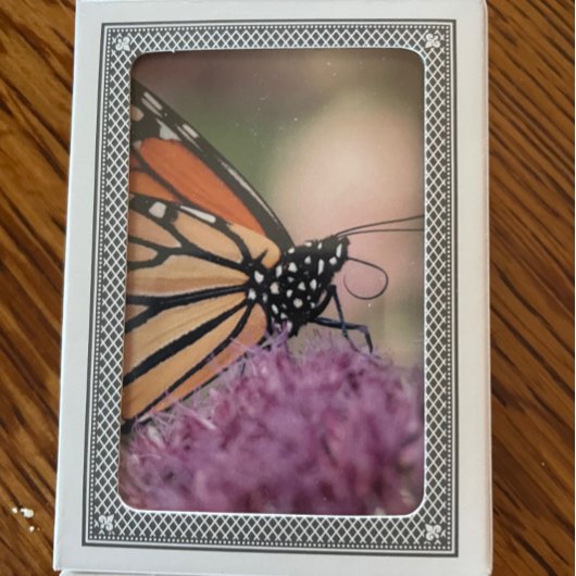 Monarch Butterfly op Wildflower Speelkaarten