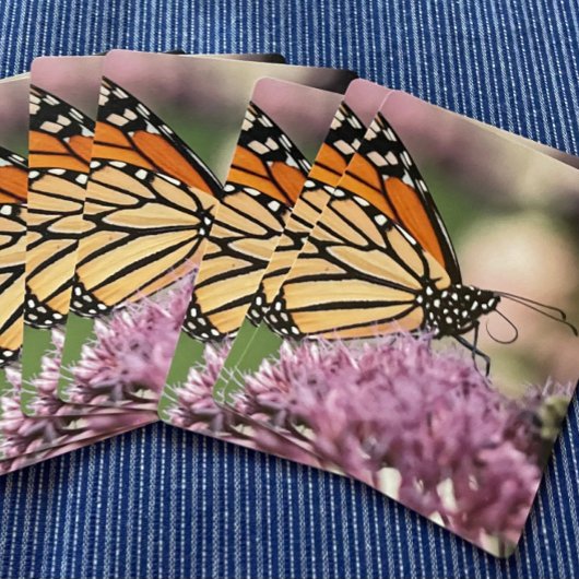 Monarch Butterfly op Wildflower Speelkaarten