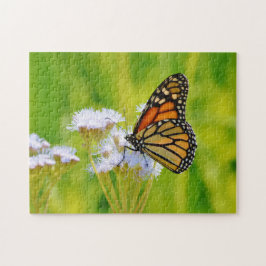 Monarch Butterfly op Wildflowers Art Puzzel