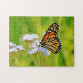 Monarch Butterfly op Wildflowers Art Puzzel Legpuzzel (Horizontaal)