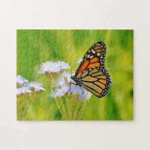 Monarch Butterfly op Wildflowers Art Puzzel Legpuzzel