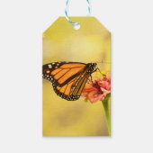 Monarch Butterfly op Zinnia Cadeaulabel (Voorkant)