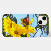 Monarch Butterfly op zonnebloemen Case-Mate iPhone Case (Achterkant (horizontaal))