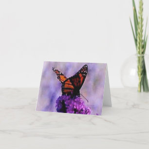 Monarch Butterfly Oranje en zwarte sympathikaart Kaart