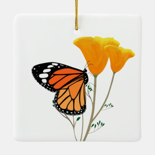 Monarch Butterfly Ornament (Achterkant)