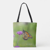 Monarch Butterfly over de hele canvas tas (Achterkant)