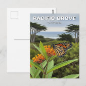Monarch Butterfly Pacific Grove California Travel Briefkaart (Voorkant / Achterkant)