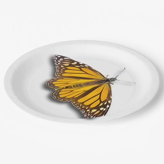 MONARCH BUTTERFLY PAPIEREN BORDJE (Gekanteld)