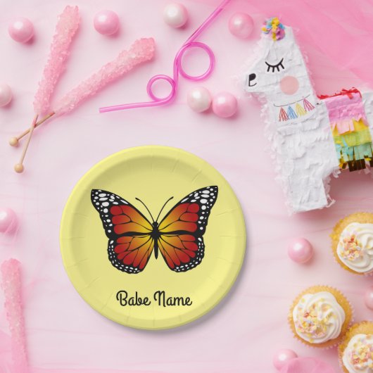 Monarch Butterfly Papieren Bordje (Feest)
