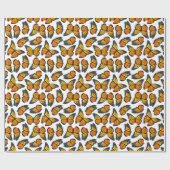 Monarch Butterfly Patroon Cadeaupapier (Vlak)