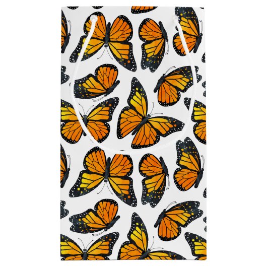 Monarch Butterfly Patroon Klein Cadeauzakje (Achterkant)