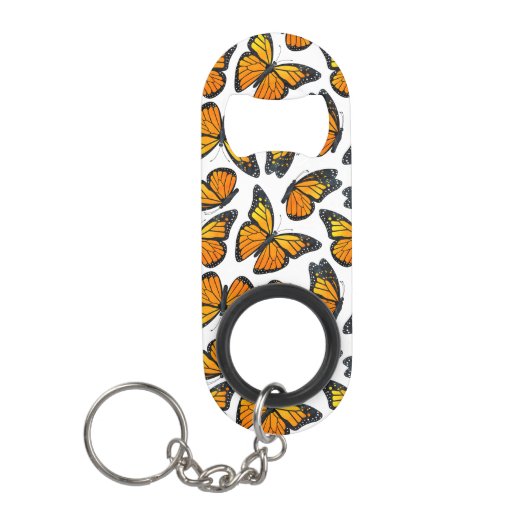 Monarch Butterfly Patroon Mini Flessenopener (Voorkant)