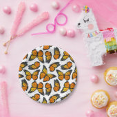 Monarch Butterfly Patroon Papieren Bordje (Feest)