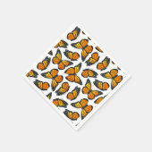 Monarch Butterfly Patroon Servet (Hoek)