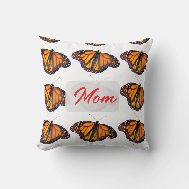 Monarch Butterfly Personal for Mom Kussen (Voorkant)