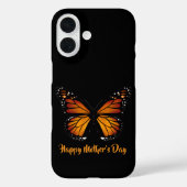 Monarch Butterfly Personalized iPhone16 Case (Achterkant)
