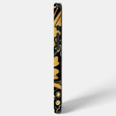 Monarch Butterfly Persoonlijke naam Gold en zwart iPhone Hoesje (Linkerkant)