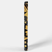 Monarch Butterfly Persoonlijke naam Gold en zwart iPhone Hoesje (Rechterkant)