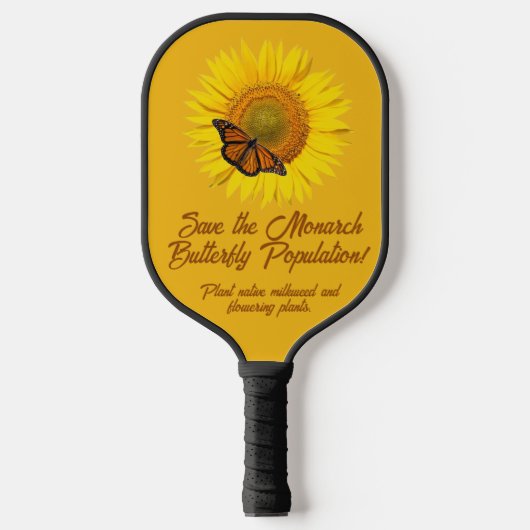 Monarch Butterfly Pickleball Paddle (Voorkant)