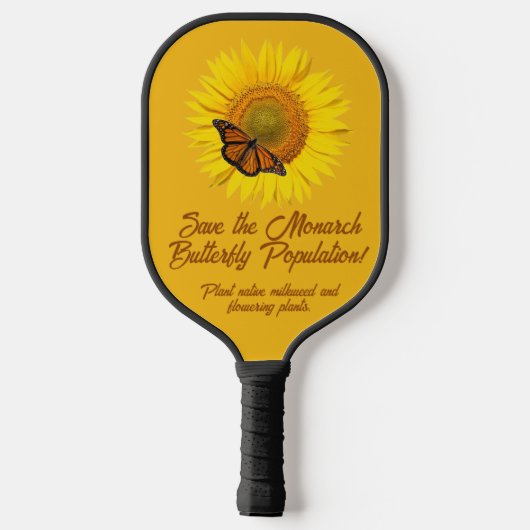 Monarch Butterfly Pickleball Paddle (Achterkant)