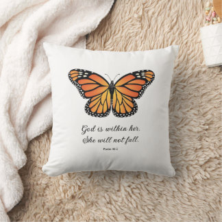 Monarch Butterfly Pillow God zit in haar Kussen