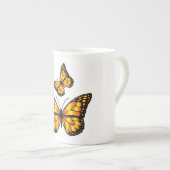 MONARCH BUTTERFLY PORSELEIN KOP (Voorkant rechts)
