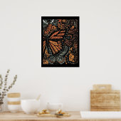 Monarch Butterfly Poster (Keuken)