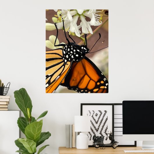 Monarch Butterfly Poster (Thuiskantoor)