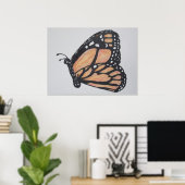 Monarch Butterfly Poster (Thuiskantoor)