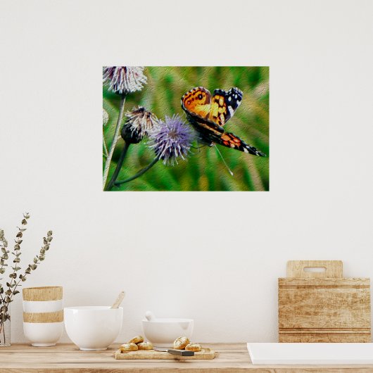 Monarch Butterfly Poster (Keuken)
