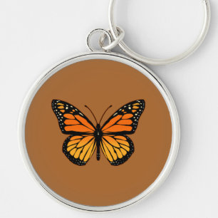 Monarch Butterfly Print Sleutelhanger