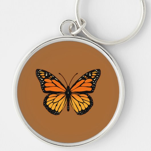 Monarch Butterfly Print Sleutelhanger (Voorkant)